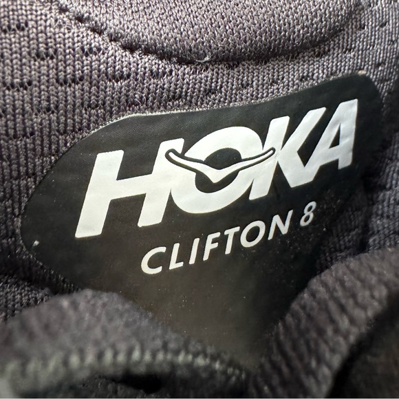 Hoka Black and White Athletic Shoes - Picture 3 of 7